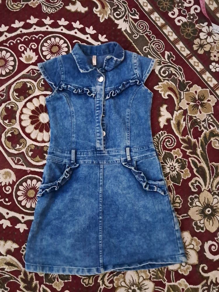A-line Denim Dress