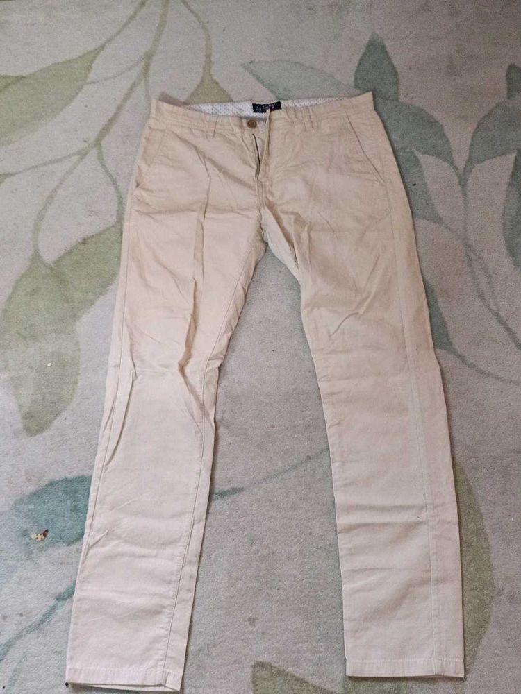 Mens Stylish White Jeans Pants Size34 87cm