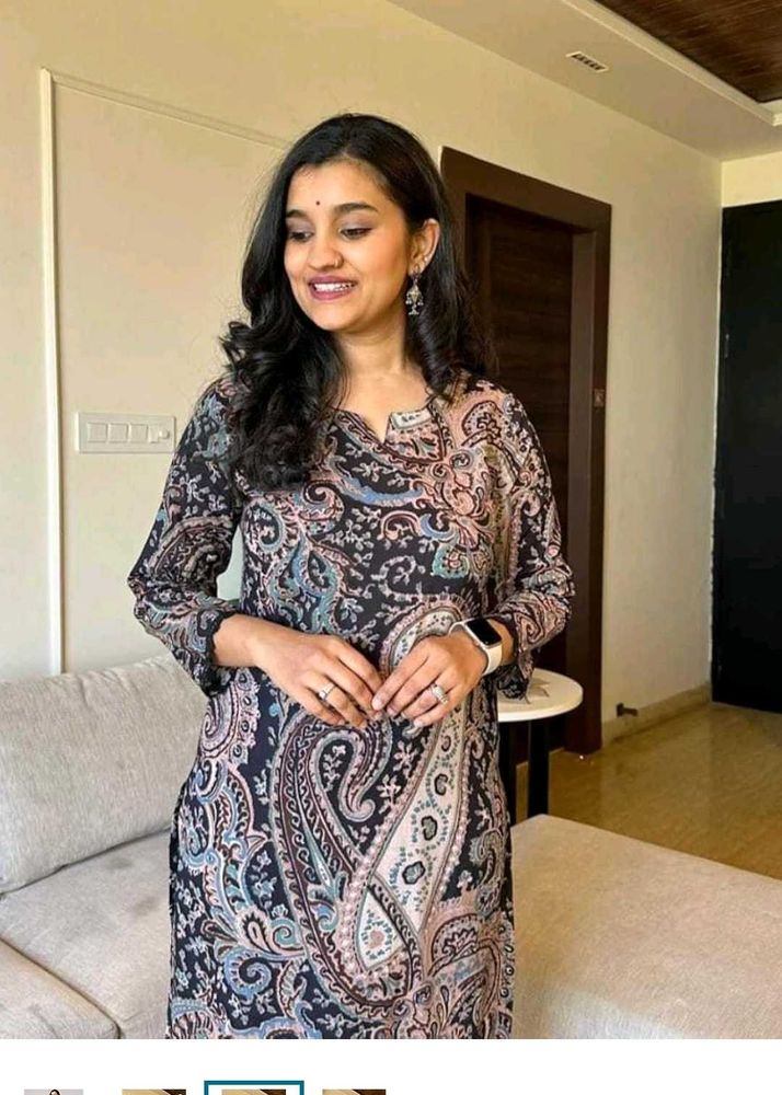 Elegant Paisley Print Kurta pant size s