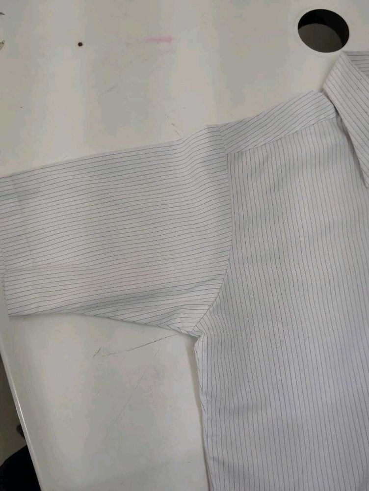 Slim Fit Checked Whited Shirt