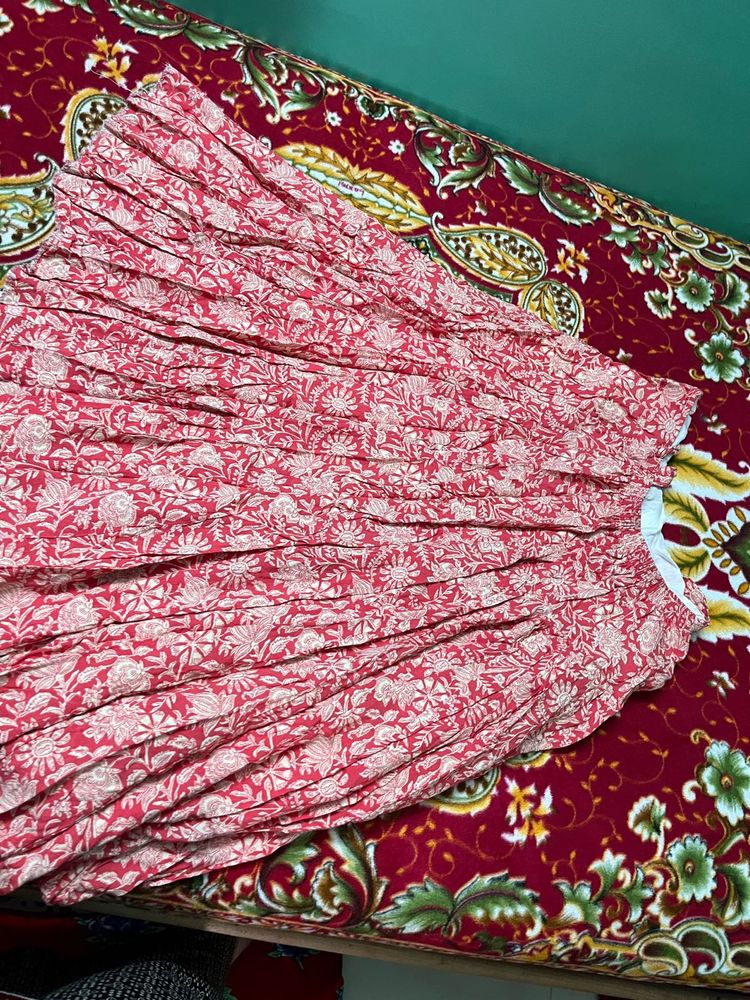 Floral Print Maxi Skirt
