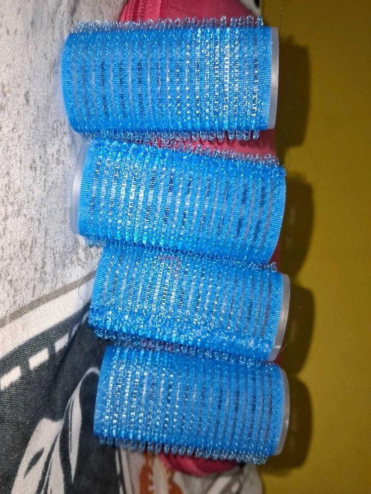 Blue Hair Rollers - Set of 4💗
