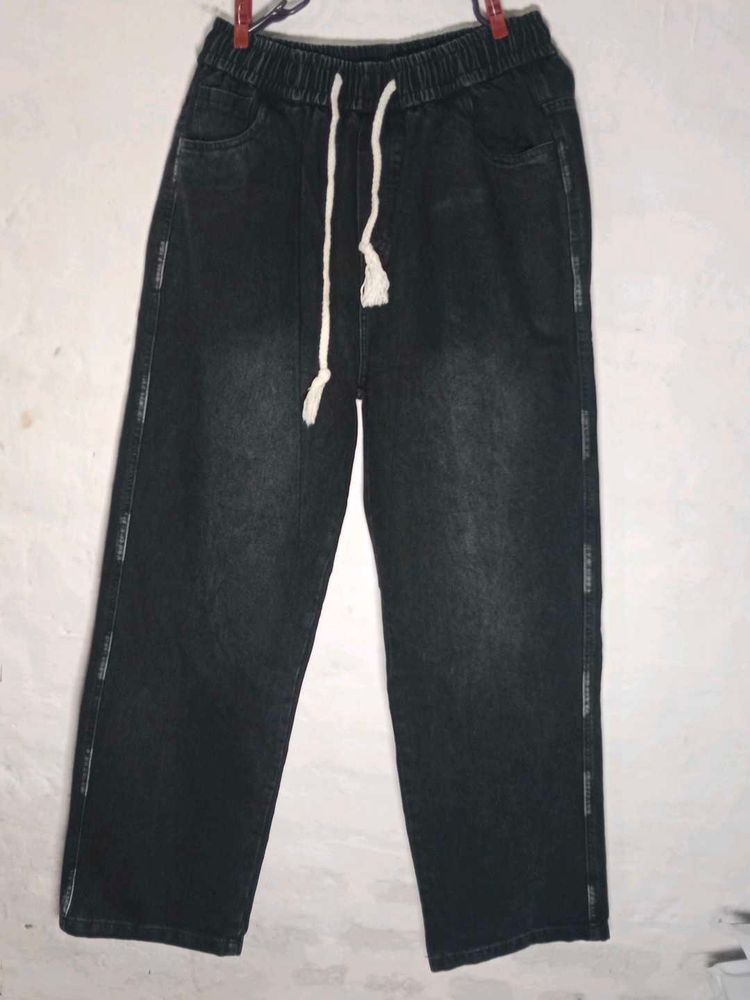 Stylish Black Denim Pants