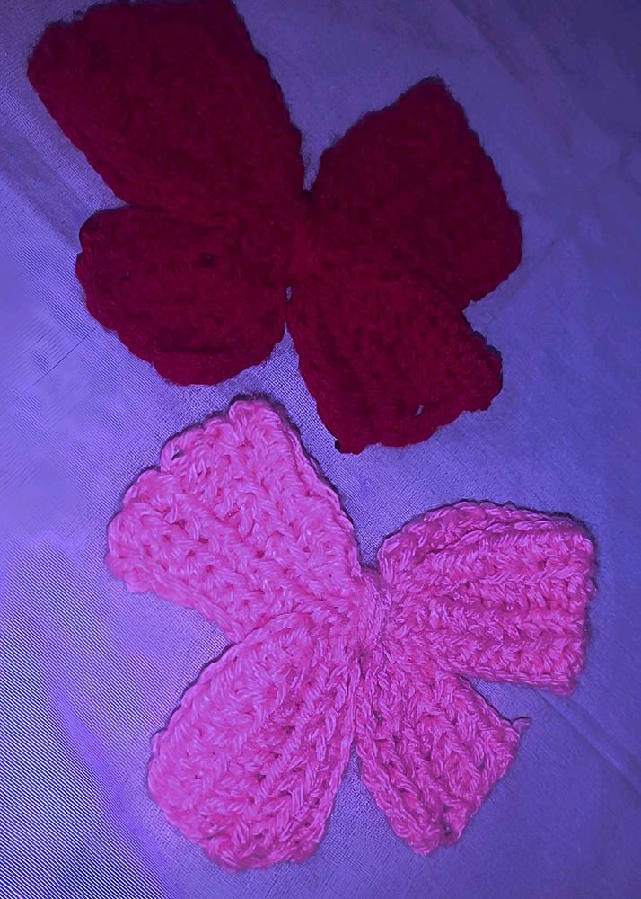 Cute Handmade Crochet Hair Bows