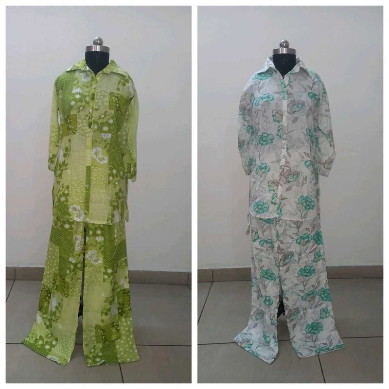 Floral Print Co-ord Set ( Combo Of 2 )