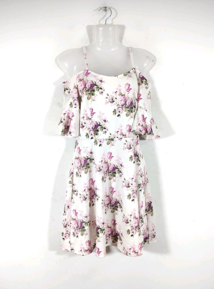 Pretty Floral Printed Women&#39;s Dress