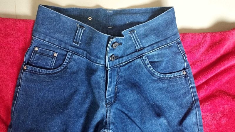 High Waisted Denim Jeans