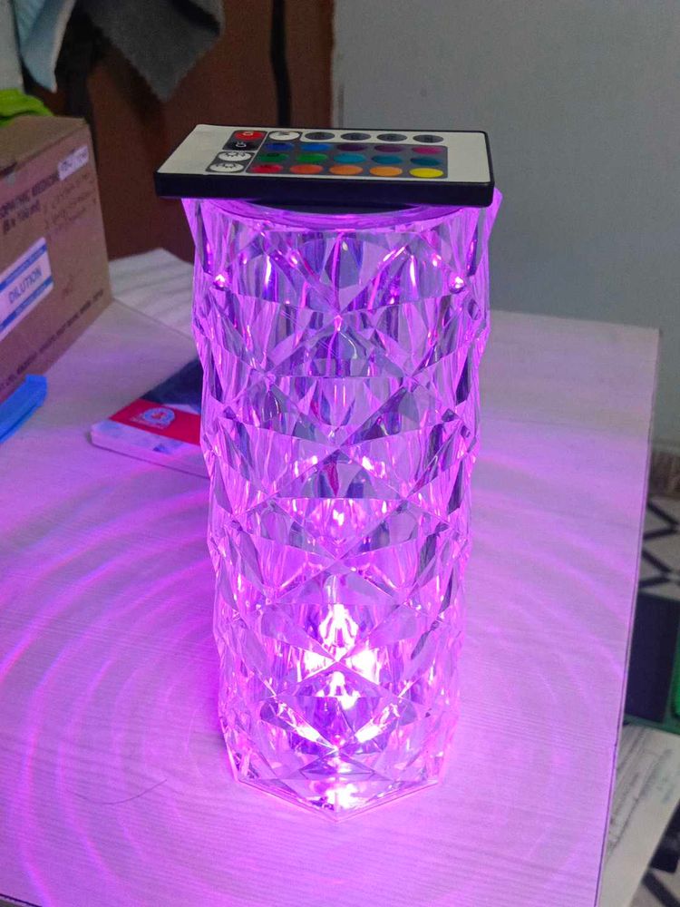 ₹ 199 Only Rechargeable Rose Diamond Table Lamp