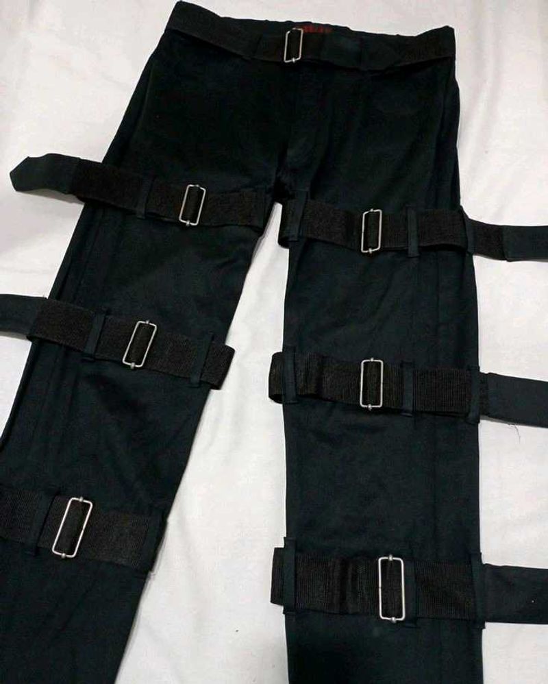 Trouser With Belt Detailing ..