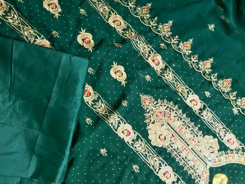 Emerald Green Embroidered Suit