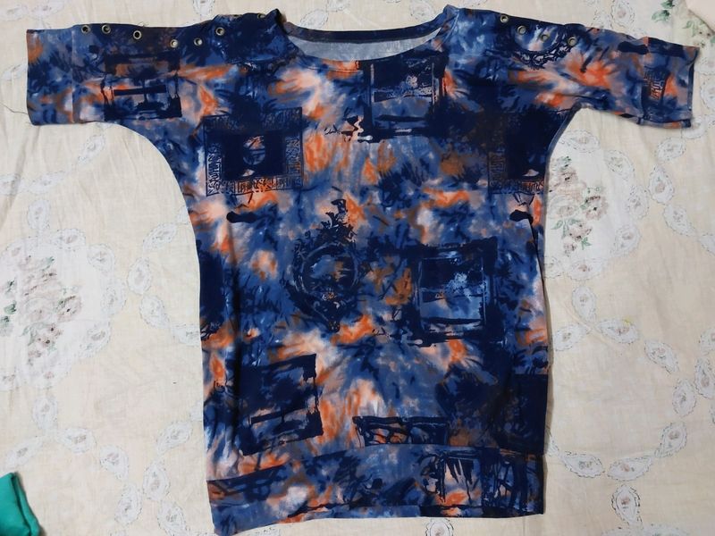 Cut Hand Desgin Stretchable Top