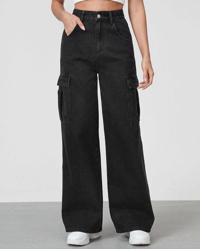🏴‍☠️Unisex Baggy Cargo| Bershka Denim ❤️‍🔥