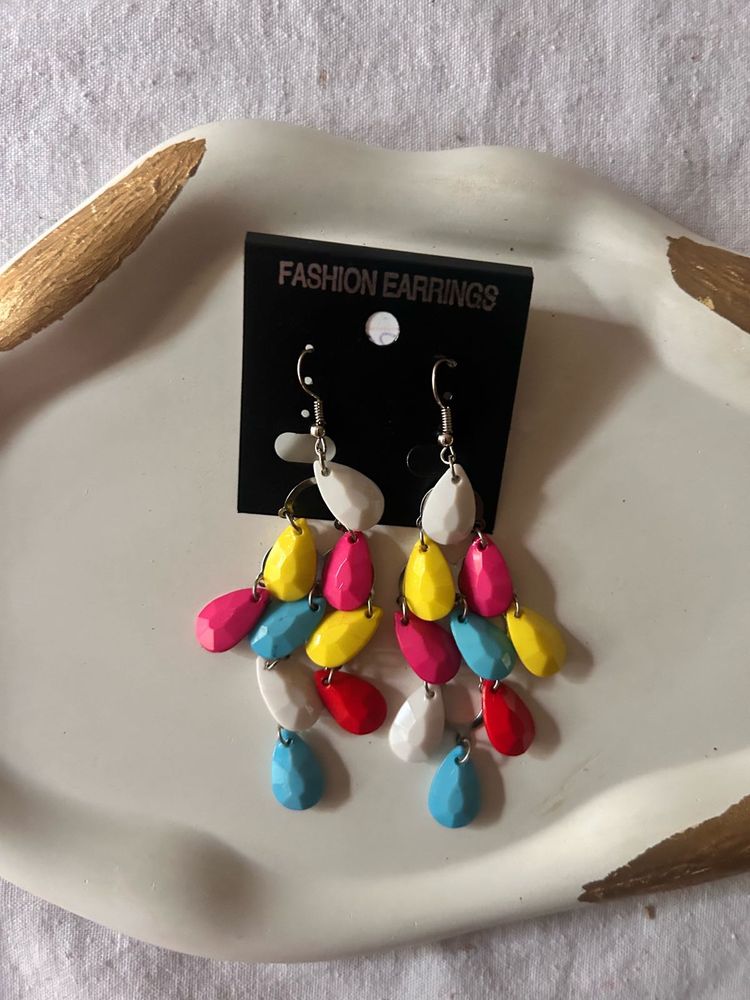 Colourful Stone Flexible Dangle