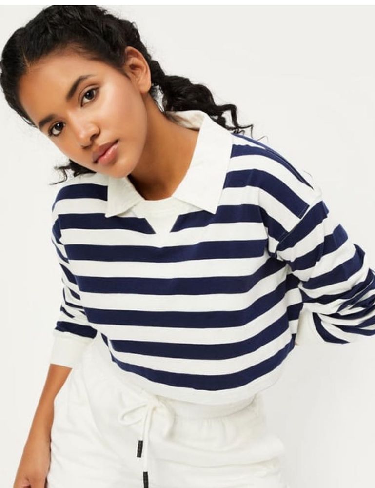 Striped Long Sleeve Top By Max