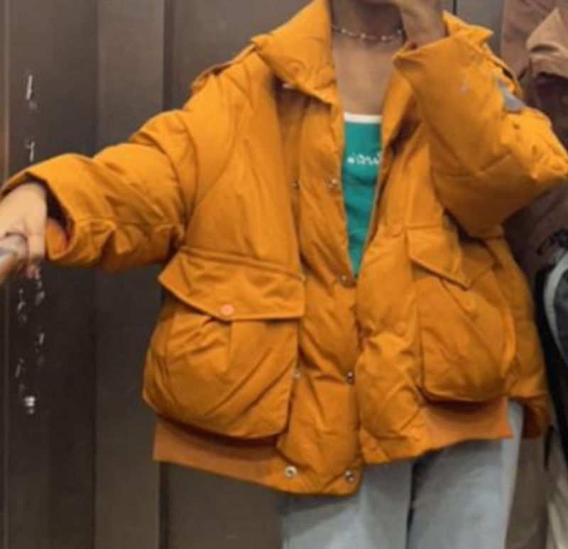 Orange Puffer Jacket