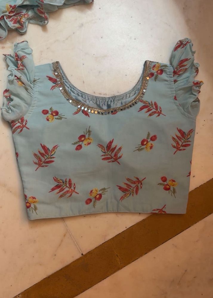 Floral Print Lehnga choli