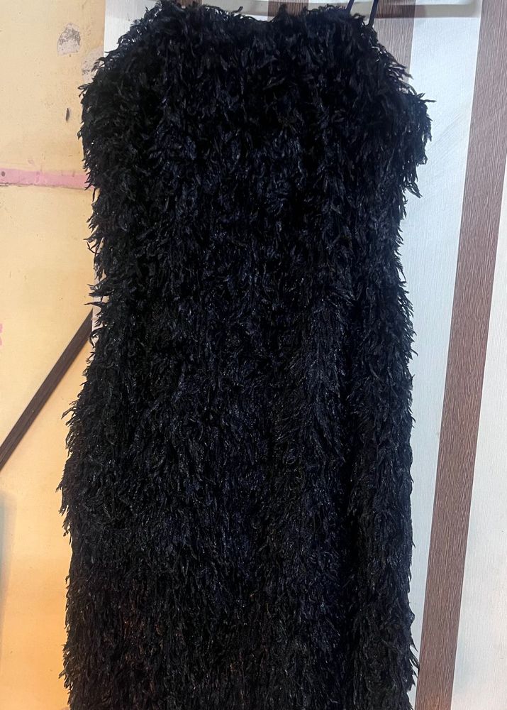 Black Fringe Dress