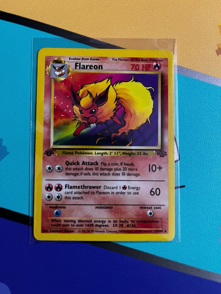 Flareon 1st Edition Pokemon Card (Vintage)