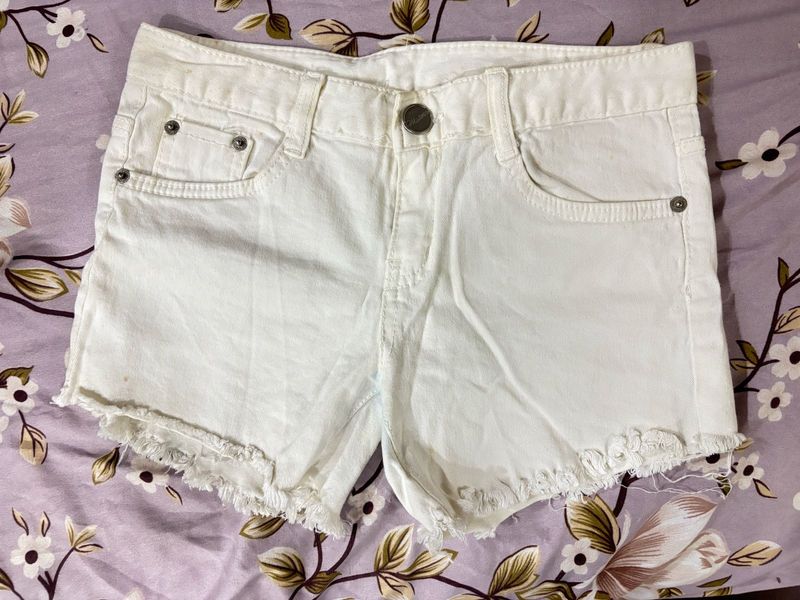 Imported White Shorts