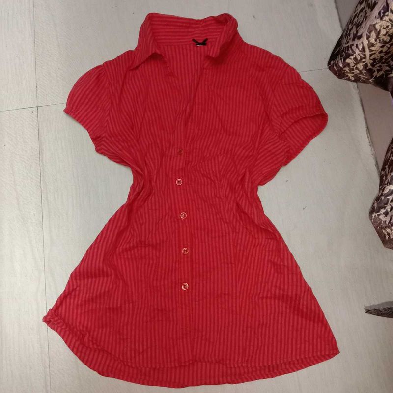 Pinteresty coquette Red Striped Top