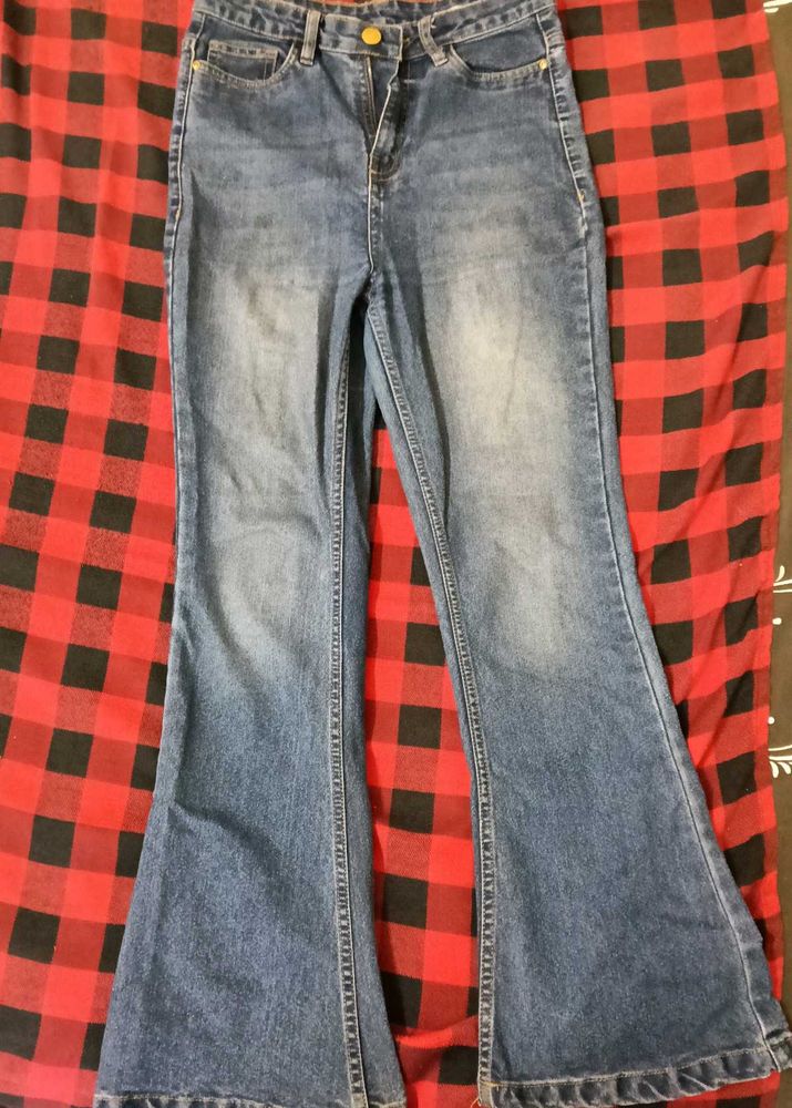 Flared Denim Jeans