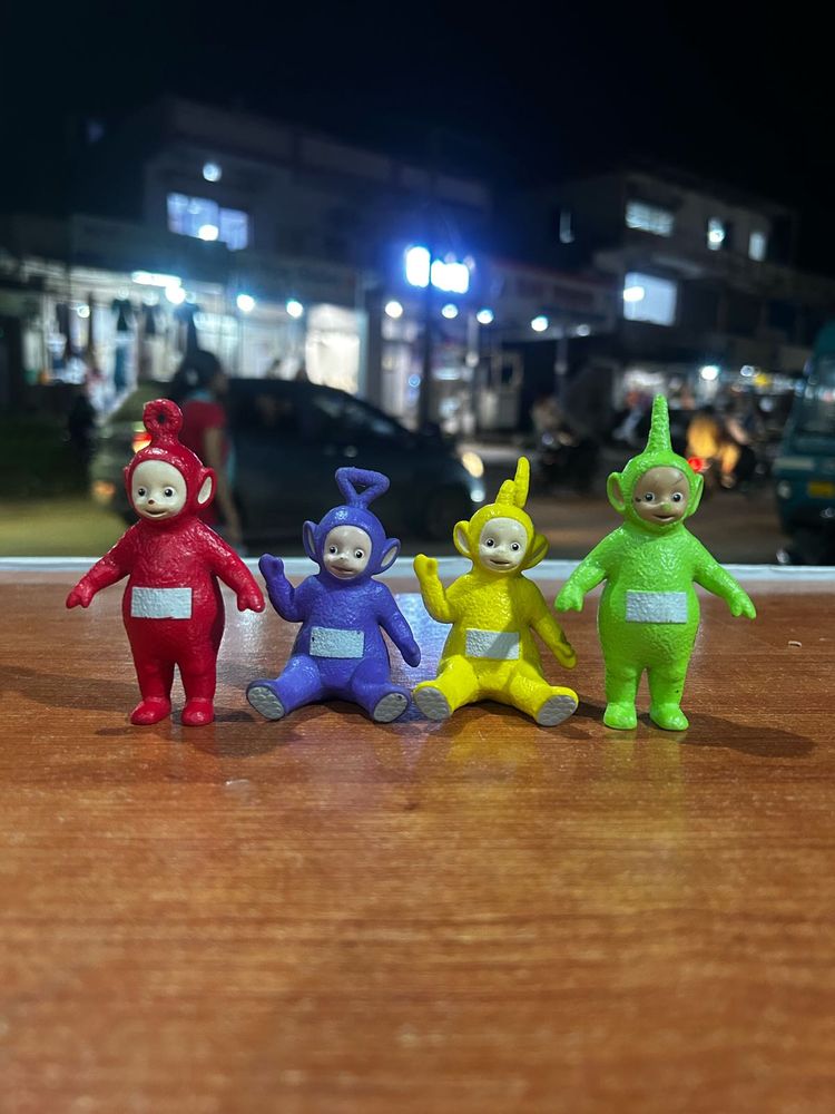 Set Of Teletubby Figures Tinky Winky Dipsy Lala