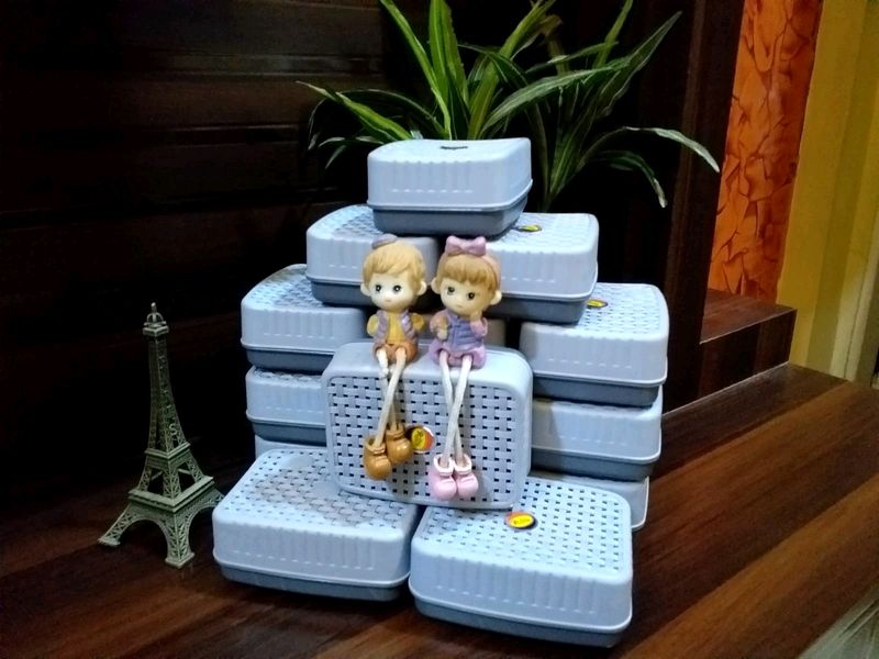 Premium Soap Case Grey Colour Set Of 6