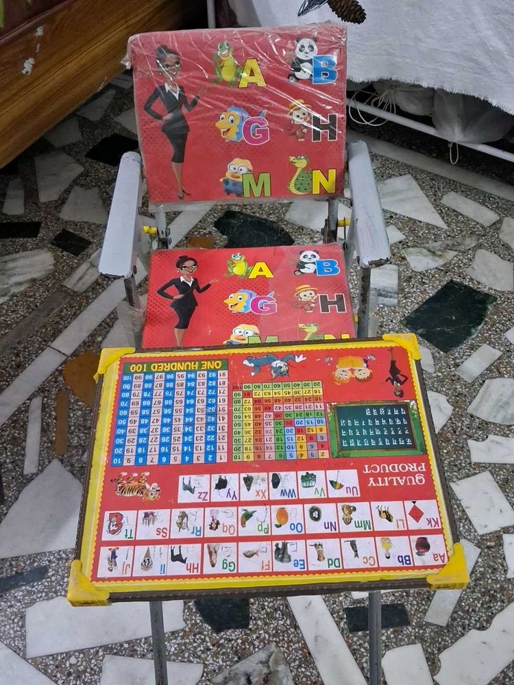 Kids Learning Table &amp; Chair Set