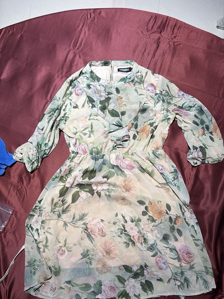 Floral Print Mini Dress