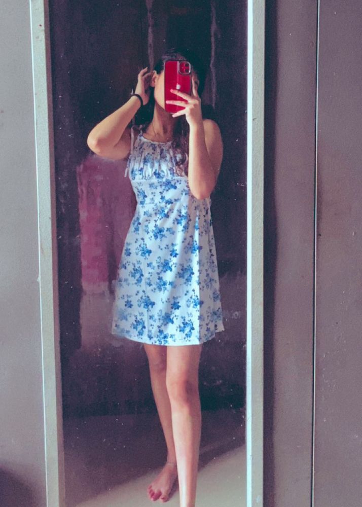 meesho Floral Mini Dress