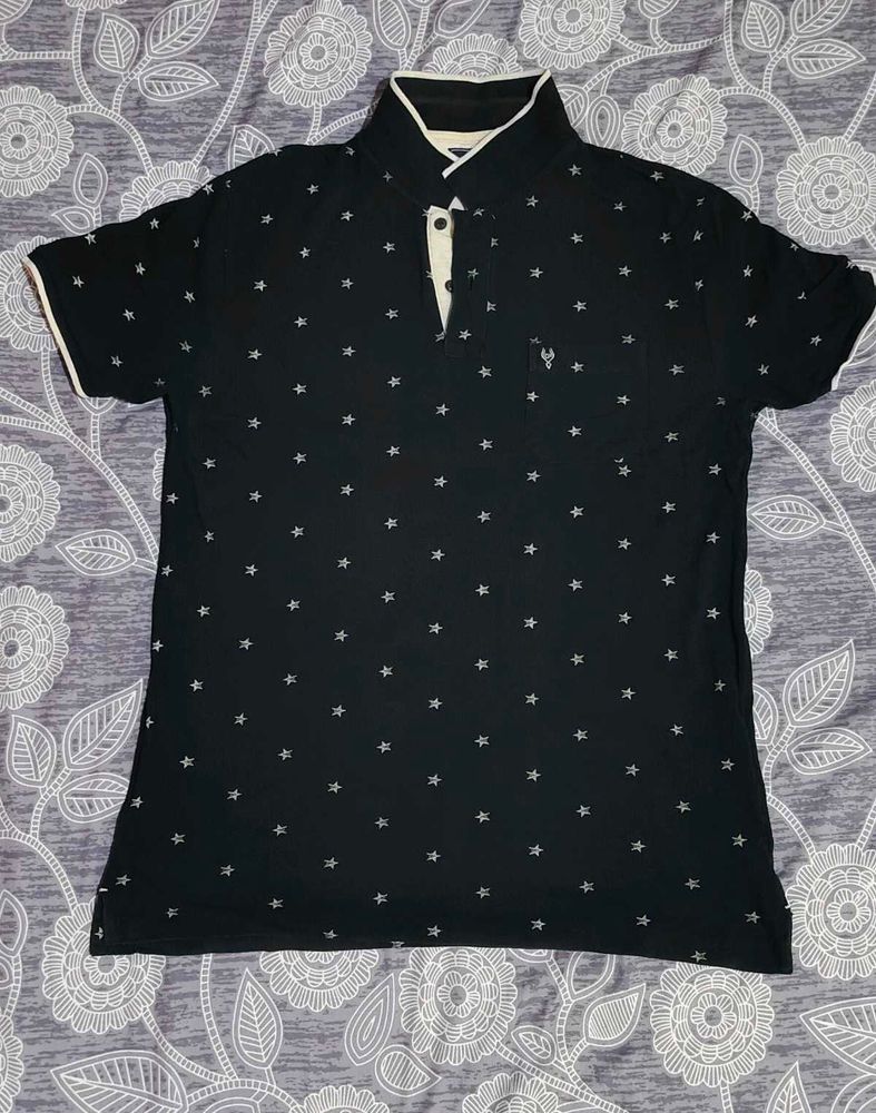 C&amp;C Black Polo T-shirt