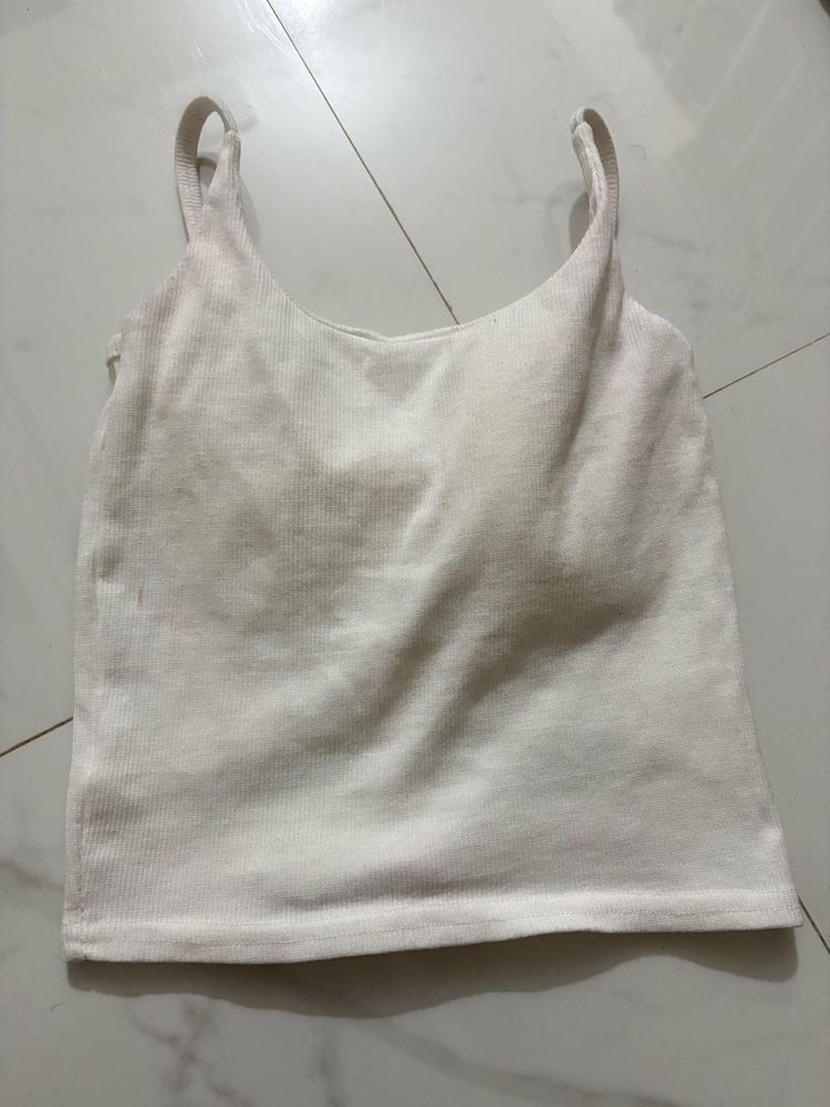 Padeed White Tank Top
