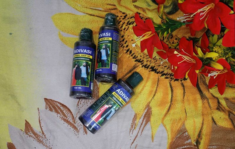 🌿 Adivasi Herbal Hair Oil – Vishvambhari🌿