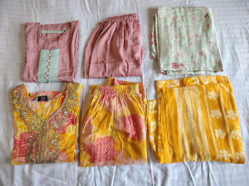 combo of 2 kurta sets