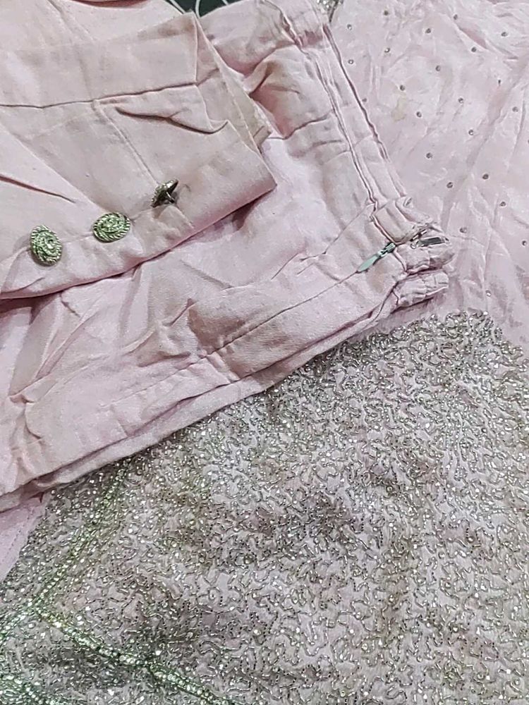 Elegant Pink Ethnic Gown