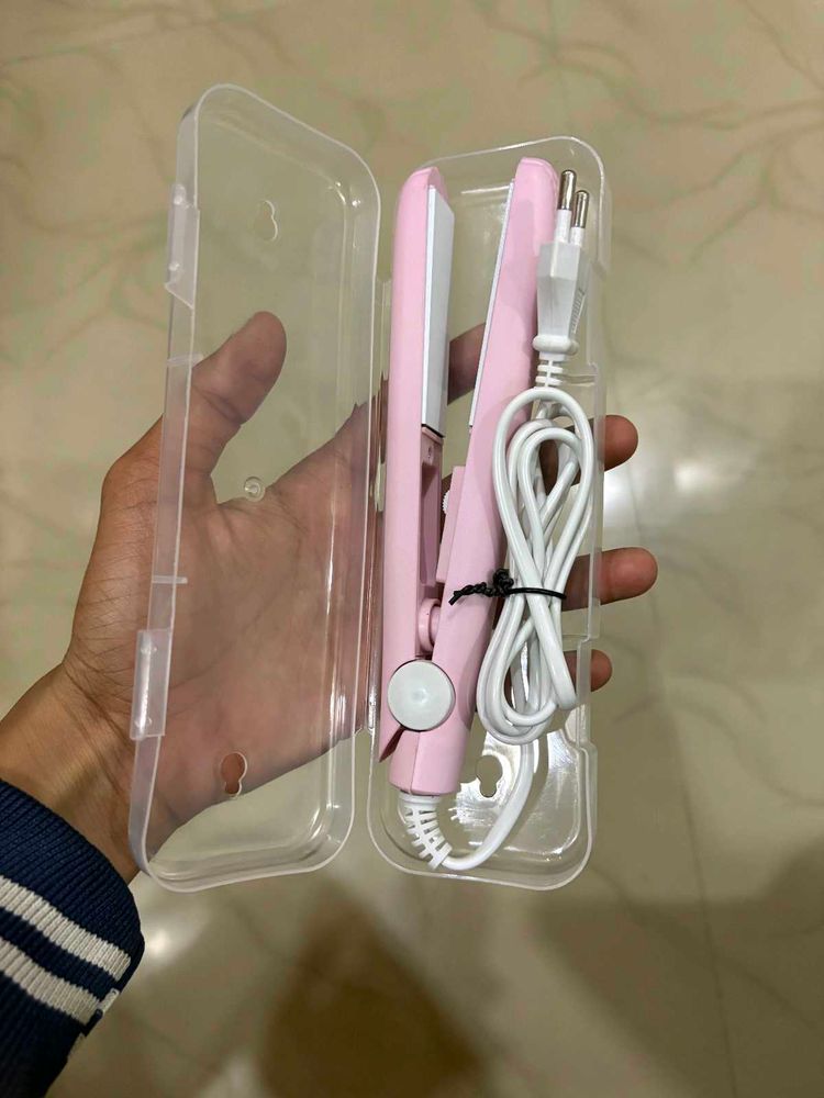 Mini Pink Hair Straightener