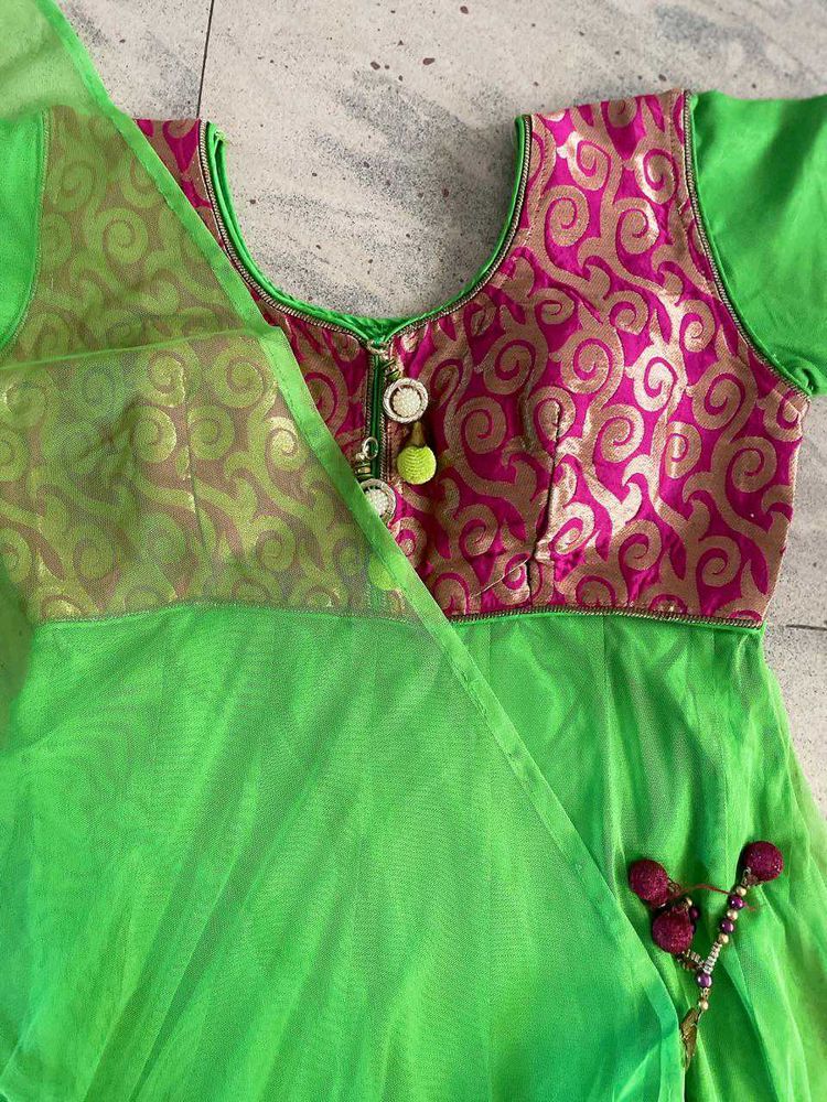 green net dress
