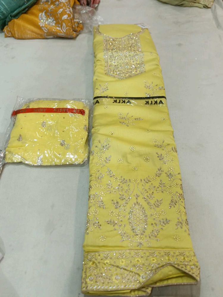 Yellow Dress Material