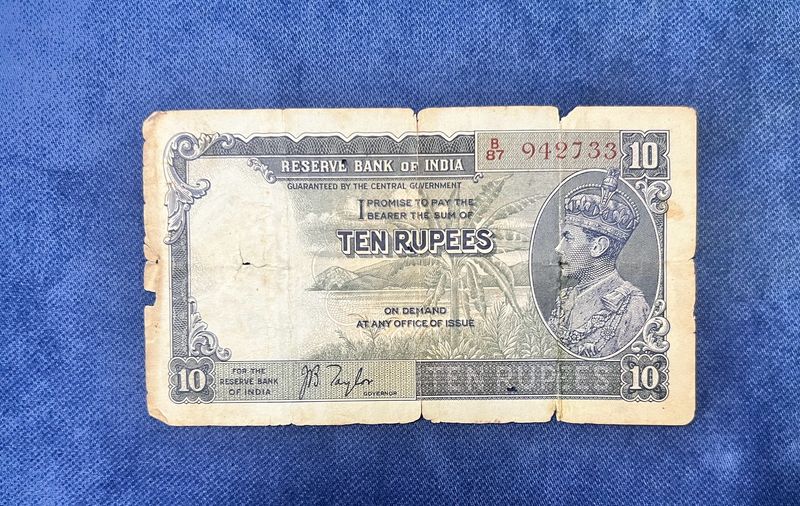 Sale. 10rs George V1 By Jb Taylor Rare