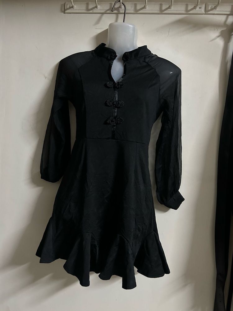 Elegant Black Mini Dress