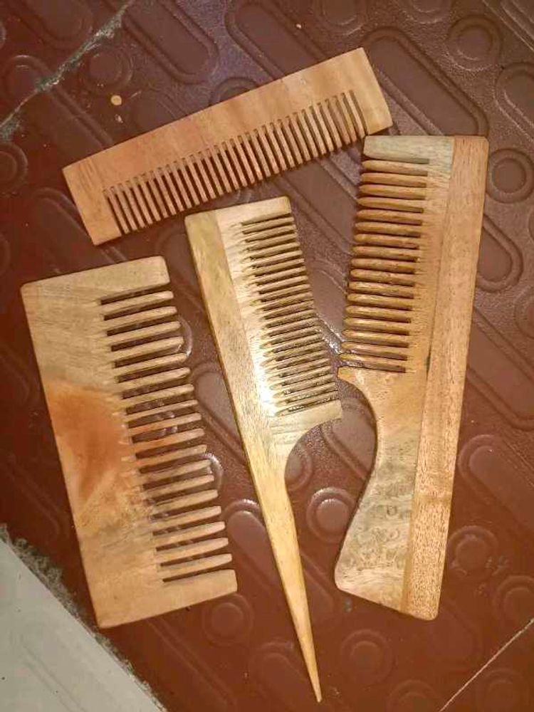 Wooden Hair Combs