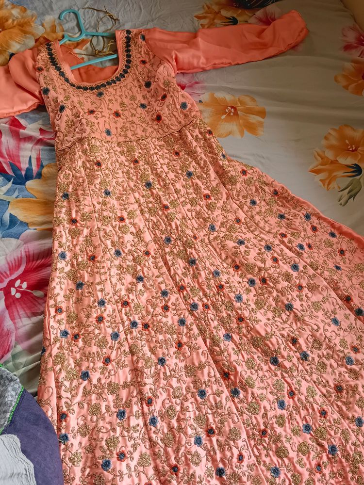 Embroidered Anarkali Gown