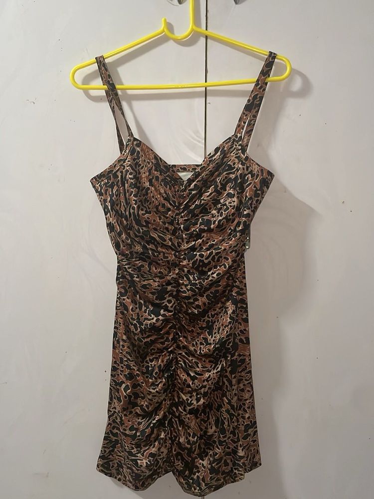 Animal Print Mini Dress