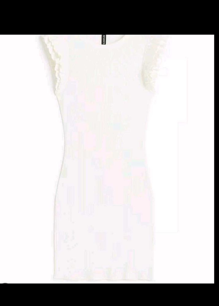 H&amp;m White Bodycon