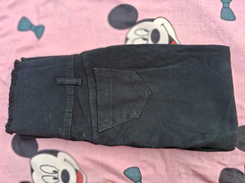 High Waist Black Jeans