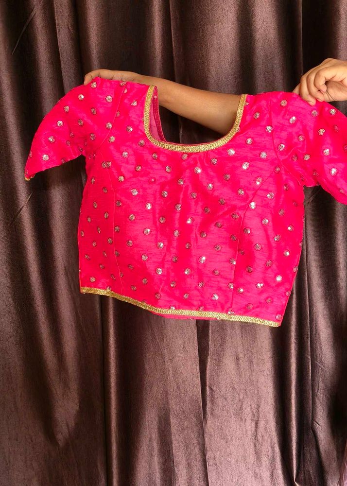 pink lehgah choli with dupatta