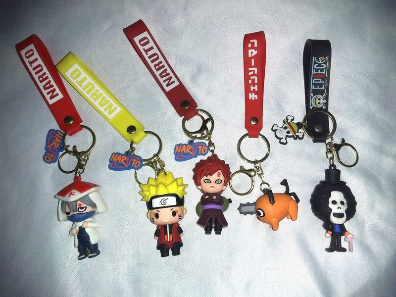 Anime Keychains (naruto,one piece,chainsaw man)
