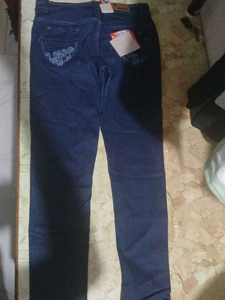 Dark Blue Denim Jeans