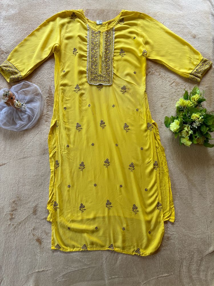 Beautiful Yellow Kurti