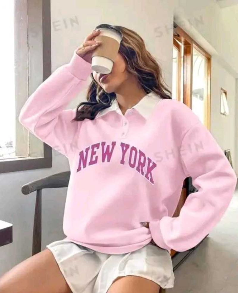 SHEIN rose pullover sweatshirt